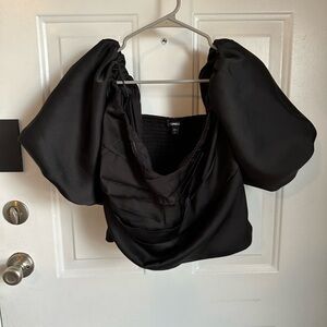 Express Puff Sleeve Crop Top